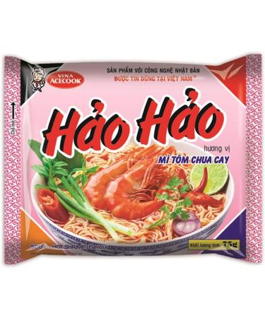 ACECOOK Hao Hao Vietnamese Hot & Sour Shrimp Instant Noodles 74g (Pack of 30) - Buy Online on SooperMarket.com