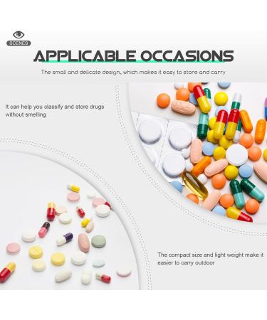 PACKOVE 4pcs Pills Organizer Glass Pills Bottles Travel Outdoor Pills Bottles Portable Pills Cases for Outdoor Camping Travel Assorted Color 2 7.00X2.00X1.50CM - Buy Online on SooperMarket.com