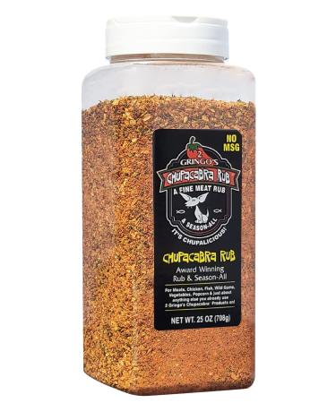2 Gringos Chupacabra Original Fine Meat Rub No MSG, 25 Ounce