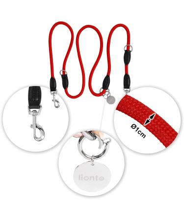 Buy Lionto Adjustable Dog Leash - Multifunctional Weatherproof 200 cm Red | Perfect for Medium Dogs - Shop Internationally! - Buy Online on SooperMarket.com