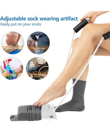 Sock Aid for Putting Socks On Slider Putting Socks and Sock Helper Avoid Bending for Elderly Pregnant Women Disabled and Handicapped Elderly Senior Diabetics - Buy Online on SooperMarket.com