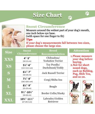 Breathable Dog Muzzle for XXS to XXL Adjustable Muzzles for Chihuahua Beagle & Golden Retriever | Prevent Biting & Chewing - Buy Online on SooperMarket.com