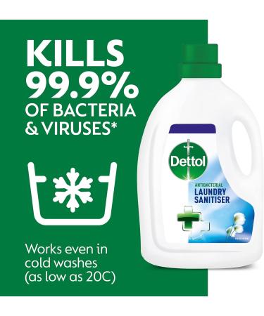 Dettol Anti-Bacterial Laundry Cleanser Additive Fresh Cotton 2.5L - Kills 99.9% of Bacteria | Pack of 1 - Buy Online on SooperMarket.com