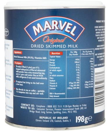 Marvel Original Dried Skimmed Milk Powder 175g - Buy Online on SooperMarket.com