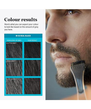 Just For Men Moustache & Beard Dye - Real Black | Eliminates Grey, Adds Thickness | With Applicator Brush | M55 - Buy Online on SooperMarket.com