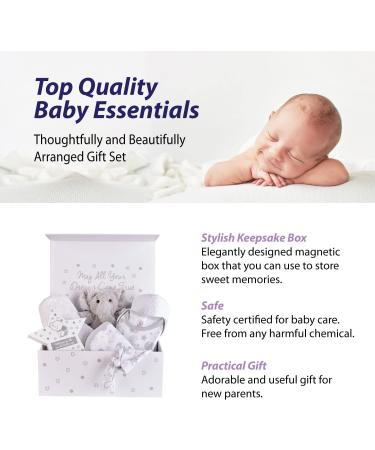 Baby Box Shop Unisex Baby Gift Set - 7 Essential Items for Newborns | Gender Neutral New Baby Hamper for Baby Shower & Gender Reveal Gifts - Buy Online on SooperMarket.com