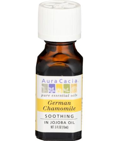 Aura Cacia Pure Essential Oil German Chamomile .5 fl oz (15 ml)