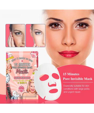 Niacinamide Sheet Mask Hydrating & Soothing Face Mask Fifteen Minutes Pore Invisible Facial Mask Korean Face Mask Improves Skin Face Care Skin Care Sets For Women for All Skin Types - Buy Online on SooperMarket.com