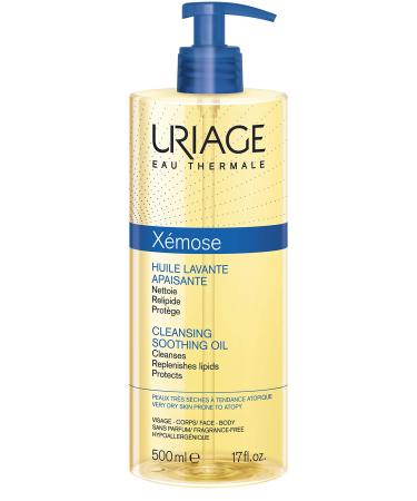 Uriage Xemose Cleansing Soothing Oil Fragrance-Free 17 fl oz (500 ml)