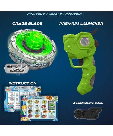 Craze Blade Evolution - Double Shot Premium Martial Cord Kreisel Metal with Launcher | Best Children s Roundabout Toy for Young Scouts | Model 42458 - Buy Online on SooperMarket.com