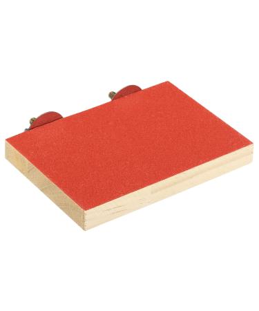 Patikil bird perch stand platform wood stand playground paw grinding clean for small bird parrot love bird sittich budgish cage accessories red
