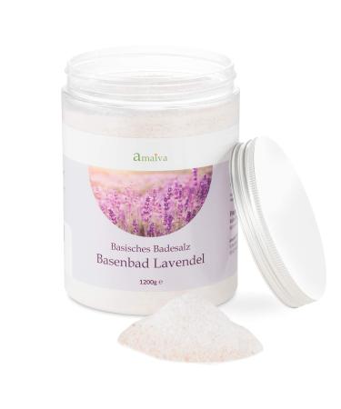 Base bath lavender 1 000g (basic bathing salt - for basic body care base baths foot bath and wrap with a pH of the water above 7.5) 1 kg (1 Pack)