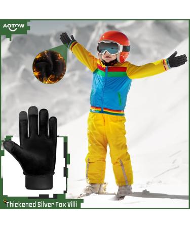 Buy Aotow Children's Winter Touchscreen Bicycle Gloves - Warm Anti-Slip Fleece for Ages 4-12 - Camouflage Design - Buy Online on SooperMarket.com