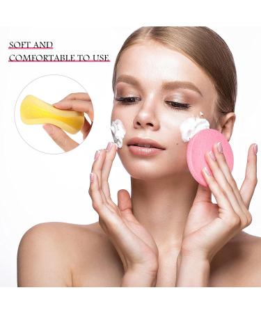 300 Piece Soft Face Cleansing Sponge Set | Makeup Removal, Exfoliating & Facial Care | Pink, Purple, Blue, Yellow, Green Colors | Ideal for Women & Girls - Buy Online on SooperMarket.com