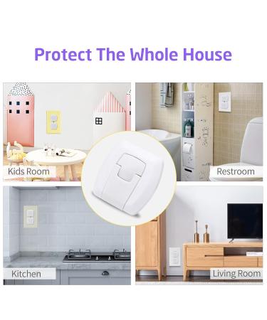Outlet Covers Baby Proofing(32 Pack)with Hidden Pull Handle Child Safety Socket Cover Electric Power Plug Covers Protector Caps - Buy Online on SooperMarket.com