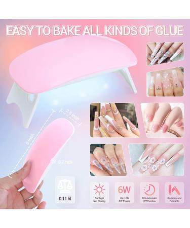 Cooserry Acrylic Nail Kit with Drill and UV Light - Beginner Nail Kit with 3 Colors Powder and Monomer Liquid Set - Buy Online on SooperMarket.com