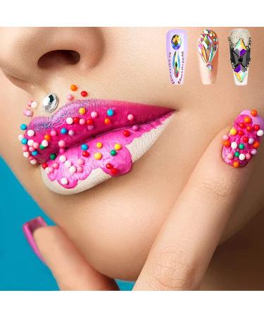 ANGENIL 5 Pcs Double Ended Nail Art Liner Brushes Set - Manicure Care Tool for Acrylic UV Gel, 3D Glitter, Dotting, and Painting - DIY Nail Designs - Buy Online on SooperMarket.com