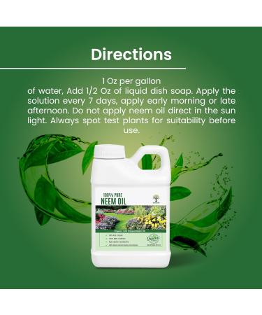 Nature's Will Pure Organic Neem Oil for Indoor and Outdoor Plants and Vegetable - 32 Fl Oz. - Buy Online on SooperMarket.com