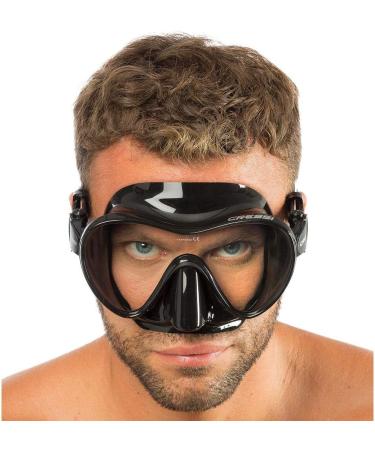 Cressi Scuba Diving Snorkeling Frameless Mask - Black - Single Lens - Buy Online on SooperMarket.com