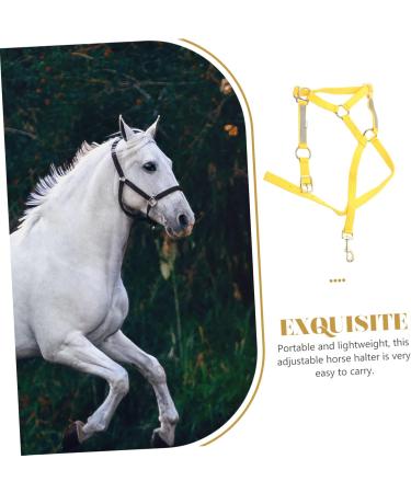BCOATH Portable Fully Equipment Halter Reflective Racing Bridle Horse Adjustable Head Riding Tool - Buy Online on SooperMarket.com