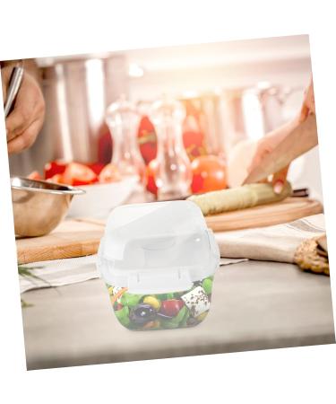 HOLIDYOYO Box Box Lunchbox Bento Container Lunch Boxes Lunch Holder White Compartment Box Pp Double Layer 15.8X15.8X14.3CM 10TUI4923B White 15.8X15.8X14.3CM - Buy Online on SooperMarket.com