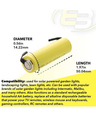 Buy 18-Pack AA 1.2V 800mAh NiCd Rechargeable Battery Cells | High Power for Telecoms UPS RC Devices & More - Global Shipping - Buy Online on SooperMarket.com