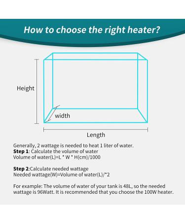 FREESEA Aquarium Fish Tank Heater - 50W Adjustable Thermostat with 2 Suction Cups and Thermometer for Betta, Saltwater, Aquarium, Coral Tank - Buy Online on SooperMarket.com