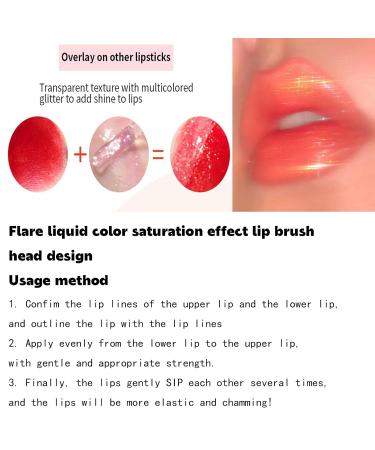 Glitter Lip Gloss | Shimmer Holographic & Sparkly Finish | Long Wear Waterproof 3D Lip Gloss | Buy Now - Buy Online on SooperMarket.com