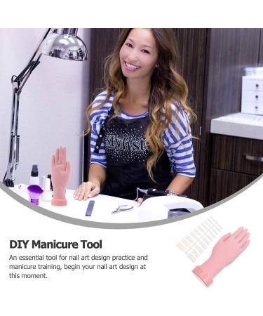FOMIYES Nail Art Tools Set - Flexible Practice Hand Display for Manicure Training - Beginner DIY Manicure Tools - 8X22.5CM - Buy Online on SooperMarket.com