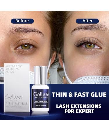 Max Bond Thin Lash Glue | High Flexibility | 1 Sec Drying Time | 6-8 Weeks Retention | 0.17fl.oz | Professional Eyelash Extension Adhesive - Buy Online on SooperMarket.com