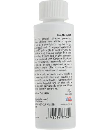 Kordon #37344 Methylene Blue 4-Ounce - Aquarium General Disease Prevention Treatment - Buy Online on SooperMarket.com