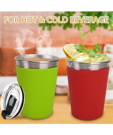 Magonanly 12oz Kids Cups 5 Pack - BPA Free Toddler Sippy Cups with Lids and Sleeves - Stackable & Unbreakable Children Smoothie Drinking Cups - Ideal for Kids and Adults - Buy Online on SooperMarket.com