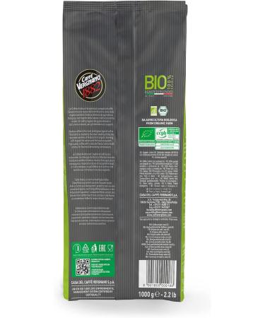 Caff Vergnano 1882 100% Arabica Organic Coffee Beans - 1kg Pack for International Shipping - Buy Online on SooperMarket.com