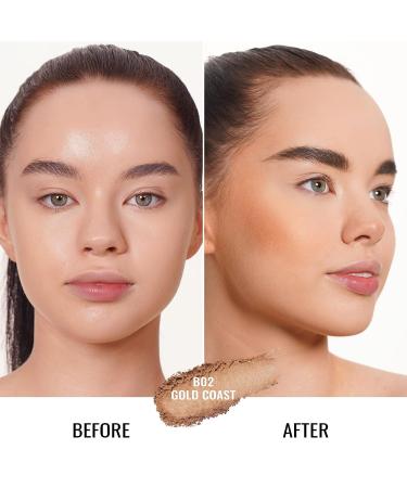 Oulac Sensual Touch Powder Sunkissed Bronzer - Subtle Shimmery Bronze Powder for Natural Glow (B02) Gold Coast - Buy Online on SooperMarket.com