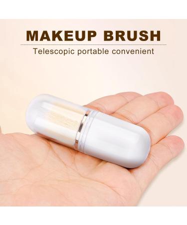 Retractable Travel Makeup Brush - Mini Capsule Kabuki Brush for Liquid Foundation Powder & Cream - Ideal for On-the-Go Beauty - Buy Online on SooperMarket.com