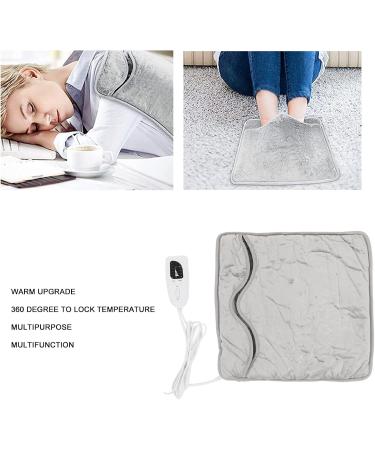 Weikeya Extra Large Electrically Heated Foot Warmer - Pain Relief Heating Pillow with 6 Temperature Settings | Automatic Closure & Effective Insulation | Perfect for Under Desk - EU Connector 220-240V - Buy Online on SooperMarket.com