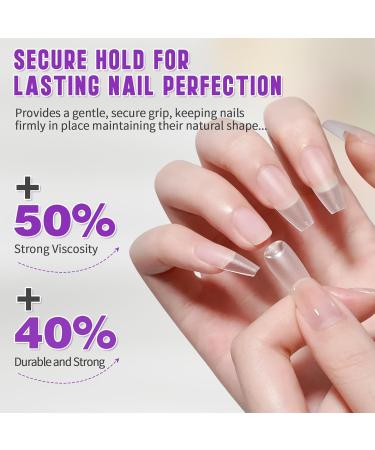 Solid Nail Glue Gel for False Nail Tips - Super Strong Long Lasting UV Cured | 15g - Ideal for Acrylic Nails Art & Press On Nails at Home - Buy Online on SooperMarket.com