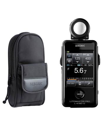 Sekonic LiteMaster Pro L-478D-U Light Meter (401-474) with Sekonic Deluxe Case for L-478-Series Meters