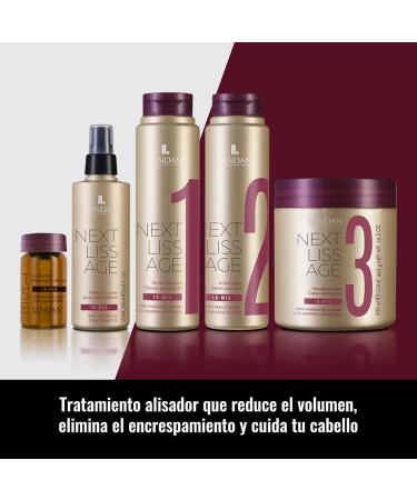 LENDAN - Perfect Straight Spray - Next Liss Age - 200 ml - Heat Protector for Hair - Keeps Hair Straight for Up to 10 Weeks - Seals Cuticles - Anti-Frizz - Paraben-Free - Buy Online on SooperMarket.com