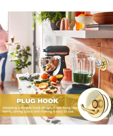 Yajexun Connector Holder - Drill-Free Toothbrush Holder & Cable Hook Organizer - Self-Adhesive Transparent Brown Key Towel & Razor Hook for Kitchen & Bathroom - Buy Online on SooperMarket.com
