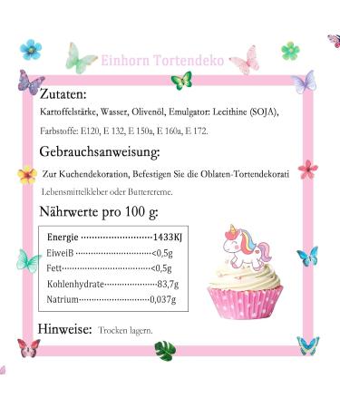 Catelves 80-Piece Unicorn Edible Cake & Cupcake Decorations | Perfect Unicorn Themed Party Supplies - Buy Online on SooperMarket.com