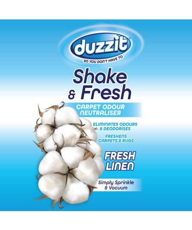 Duzzit Shake & Fresh Fresh Linen 500g - Instantly Refresh Your Space - Buy Online on SooperMarket.com