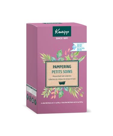 Kneipp Pampering Mineral Bath Salt Set Includes Four Packets - 2.1 Oz. Each 