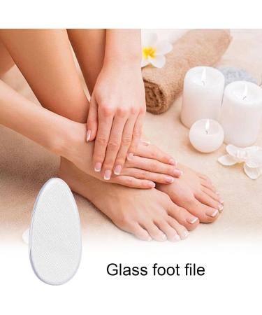 Veeteah Heel Scrubber - Glass Callus Remover - Clear in-Shower Foot Scrubber Callus Remover Pedicure Foot File for Smoothing Feet Dead Skin Egg - Buy Online on SooperMarket.com