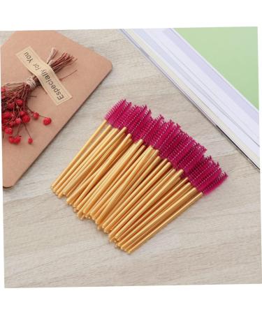 KALLORY 50 Pcs Colored Mascara Lash Bonder Mascara Black Eyelash Mascara Brush Eyelash Brush Stick Make up 50 Pcs Rose - Buy Online on SooperMarket.com