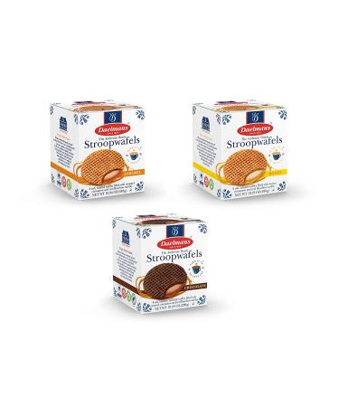Daelman Stroopwafel - Authentic Dutch Waffle Cookies Made In Holland (4 Pack Assortment) - Buy Online on SooperMarket.com
