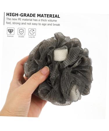 NOLITOY 4pcs Bath Scrub Ball Set | Exfoliating Pouf & Back Scrubber | Mesh Shower Sponge for Body Care - Ideal for All Skin Types - Buy Online on SooperMarket.com