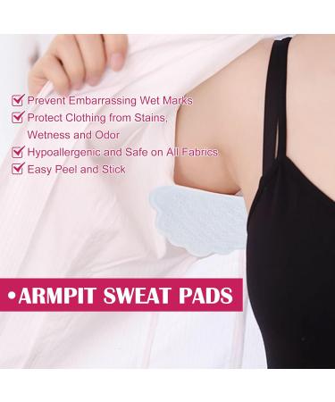 Ultra-Thin Waterproof Underarm Sweat Pads - 24 Breathable Armpit Patches for All Fabrics - Buy Online on SooperMarket.com