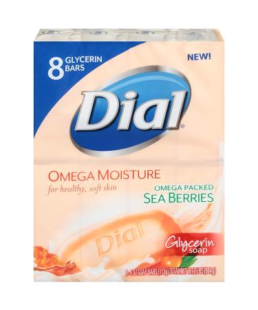 Dial Omega Moisture Glycerin Bar Soap 4 Ounce - 8-count