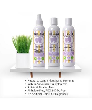TotLogic Lavender Bliss Baby Shampoo 8 oz - Sulfate-Free, No Phthalates, No Formaldehyde, Infused with Natural Antioxidants and Botanicals - Buy Online on SooperMarket.com